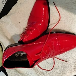 Red patent leather Stacy Adams men's shoes